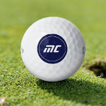 Minimalist Blue Monogram Modern Name Golf Balls<br><div class="desc">Minimalist Blue Monogram Modern Name Golf Balls feature a sleek dark blue background with a modern, white monogram in the centre, surrounded by a clean white circle line. The elegant and minimalist design makes these golf balls a unique and personal touch for any golf enthusiast. The perfect Christmas gift for...</div>
