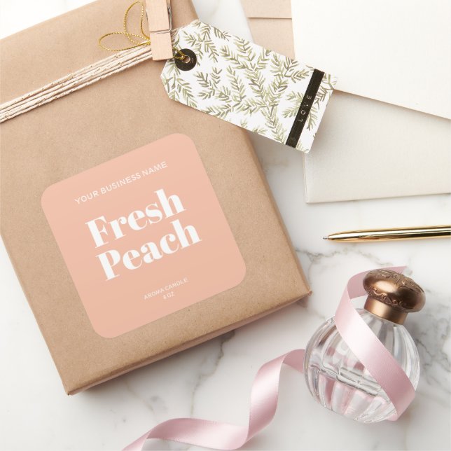 Minimalist Blush Candle Product Label (Gifting)