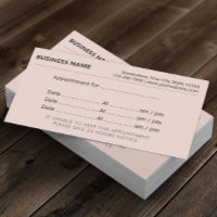 Minimalist Blush Pink Appointment Reminder