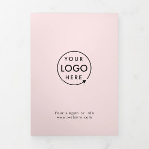 Minimalist Blush Pink   Business Trifold Brochure