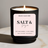 Minimalist Blush Pink Candle  | Elegant