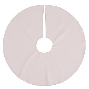 Minimalist blush pink solid plain elegant chic brushed polyester tree skirt