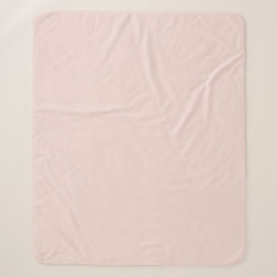 Minimalist blush pink solid plain elegant chic sherpa blanket