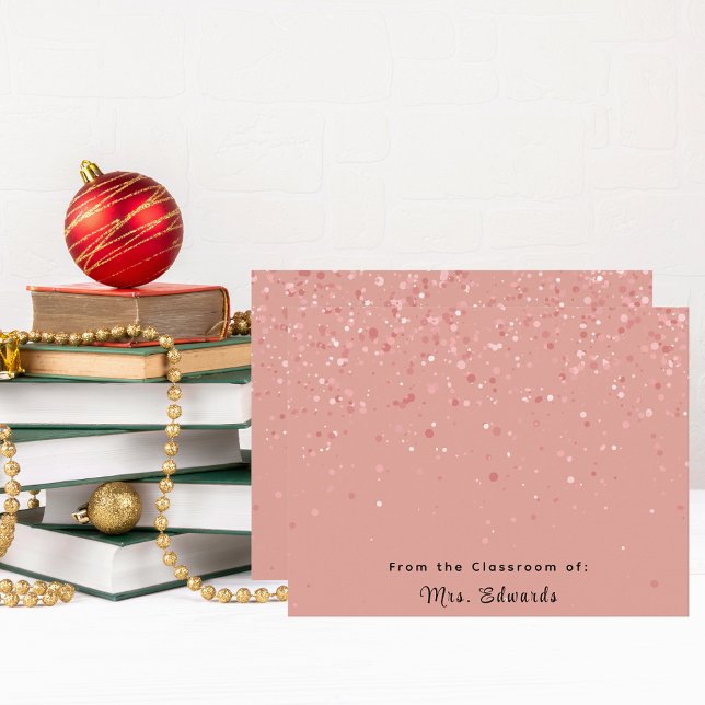 Minimalist Blush Pink Stylish Teacher Gift Card (Creator Uploaded)