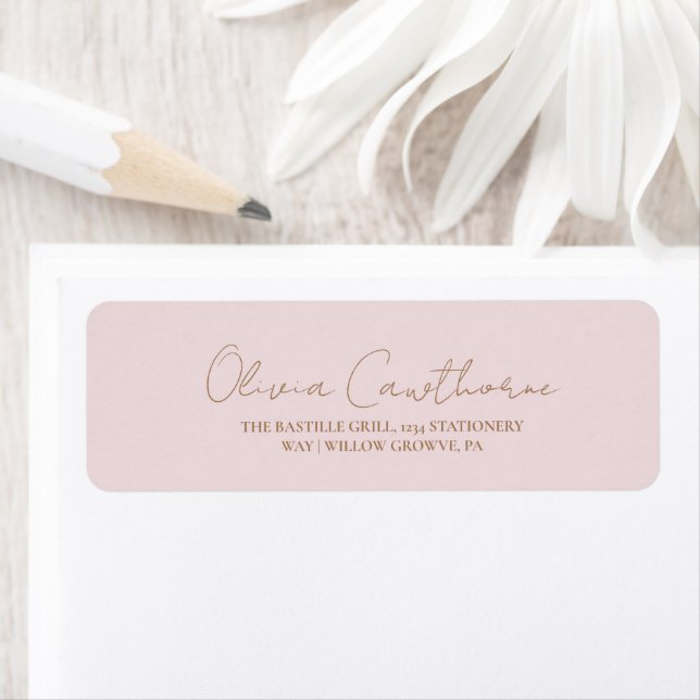 Minimalist Blush Rose & Gold Birthday  (Insitu)