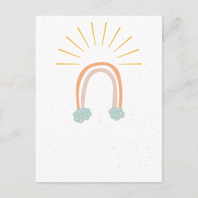 Minimalist Bohemian Postcard (Front)