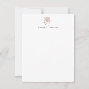 Minimalist Boho Aesthetic Simple Personalized Name Card
