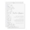 Minimalist Boho Black White Floral Art Wedding