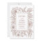 Minimalist Boho Botanical Terracotta White Wedding