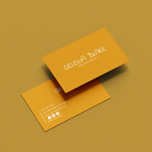 Minimalist Boho Gold– Elegant & Aesthetic Chic Business Card