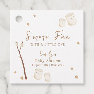 Minimalist Boho S'more Fun Stars Baby Shower  Favour Tags