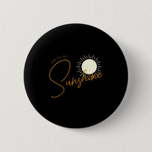 Minimalist Boho Sunshine Baby 2 Inch Round Button