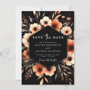 Minimalist Boho Terracotta Wedding Save The Date