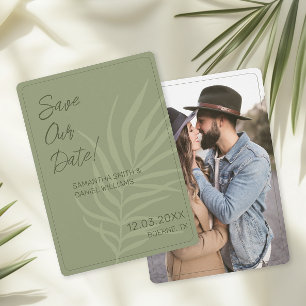 Minimalist Boho Wedding Photo Invitation