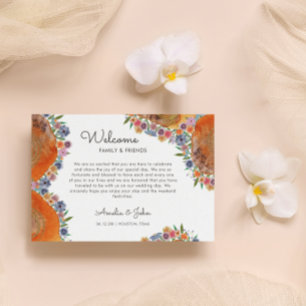 Minimalist Boho Wedding Welcome Gift Bag Basket Place Card