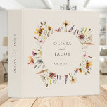 Minimalist Boho Wildflower Floral Wedding Binder<br><div class="desc">Minimalist Boho Wildflower Floral Wedding Binder</div>