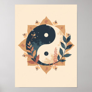 Minimalist Boho Yin-Yang Wall Art