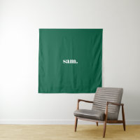 Minimalist bold custom text green