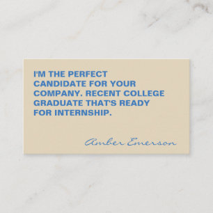 Minimalist Bold Large Quote Business Card