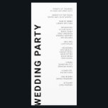 Minimalist Bold letters White Wedding Programs<br><div class="desc">Black and White Minimalist Wedding Programs will help you to share details of the ceremony and wedding party with your guests. This customizable ceremony programs is great for modern wedding, feature bold letters and minimalist typography. Matching wedding Invitation, rsvp card, enclusure card and day-off stationery is also available, check out...</div>