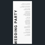 Minimalist Bold letters White Wedding Programs<br><div class="desc">Black and White Minimalist Wedding Programs will help you to share details of the ceremony and wedding party with your guests. This customizable ceremony programs is great for modern wedding, feature bold letters and minimalist typography. Matching wedding Invitation, rsvp card, enclusure card and day-off stationery is also available, check out...</div>