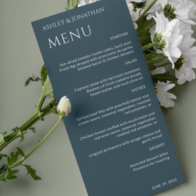 Minimalist Bold Text Highlights Wedding Menu (Creator Uploaded)