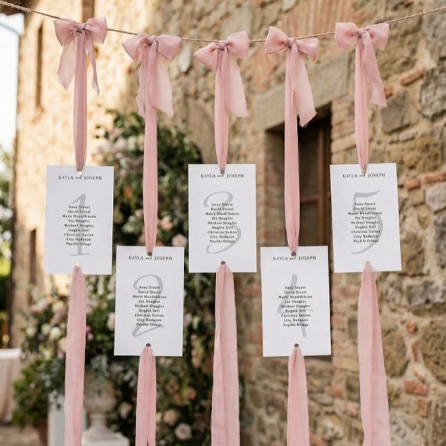 Minimalist Bold Wedding Table Number 4 Card (Creator Uploaded)