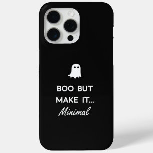 Minimalist Boo Ghost Halloween iPhone 15 Pro Max C Case
