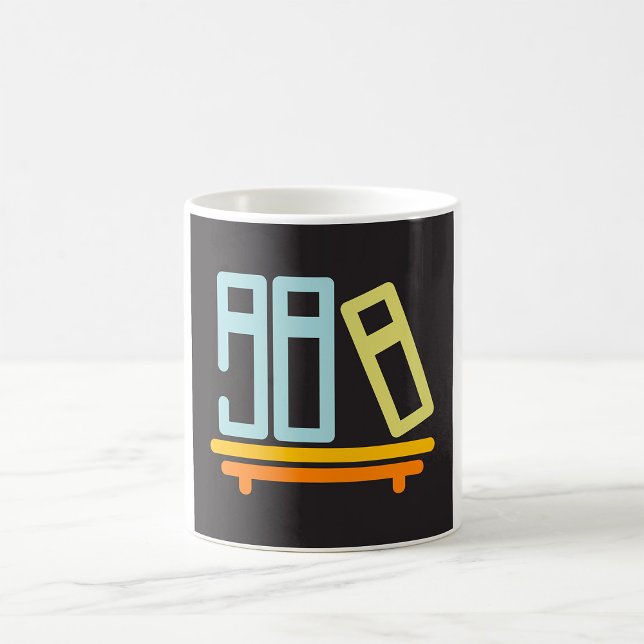 Minimalist Bookshelf Graphic Icon Coffee Mug (Creator Uploaded)
