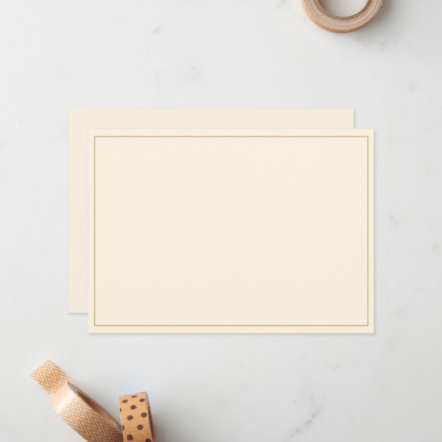 Minimalist Border Flat Card (Front/Back In Situ)
