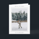 Minimalist Border Photo Modern Christmas Holiday Card<br><div class="desc">Modern Christmas card featuring a minimalist design with your photo inside of a simple frame.</div>