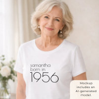 Minimalist Born in 1956 70th Birthday Party