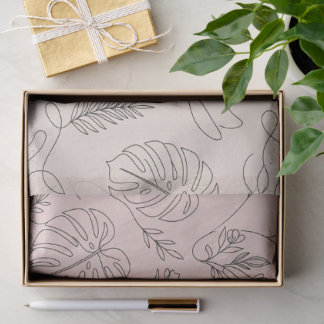 Minimalist Botanical Abstract Beauty Salon Tissue Paper