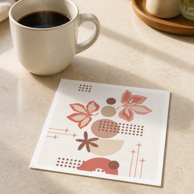 Minimalist Botanical Abstract Napkin (Creator Uploaded)
