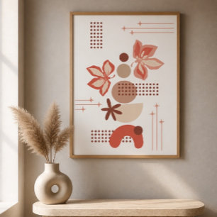 Minimalist Botanical Abstract Poster