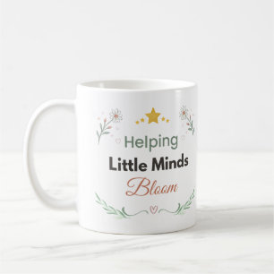 Minimalist Botanical Daisy Floral Design Coffee Mug