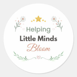 Minimalist Botanical Daisy Floral Sticker