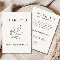 Minimalist Botanical Small Business Handcrafted