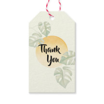 Minimalist Botanical Thank You Tags | Gift Tag