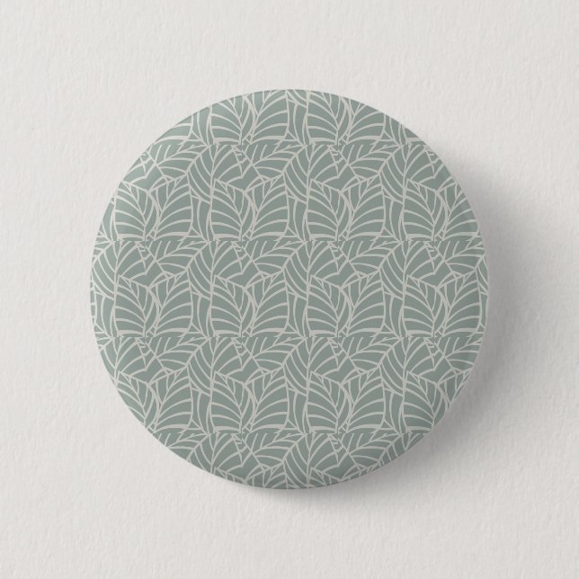 Minimalist Botanical Veins  2 Inch Round Button (Front)