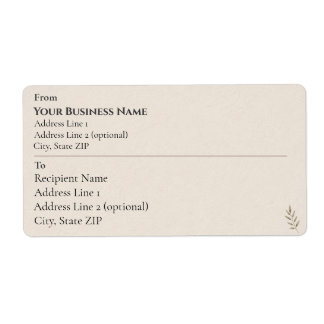 Minimalist Boutique Small Business Shipping