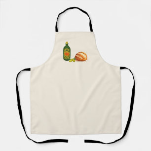 Minimalist Bread and Olive Oil Apron