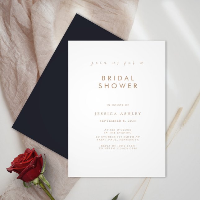 Minimalist Bridal Shower Invitation (Creator Uploaded)