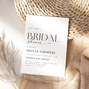 Minimalist Bridal Shower Invitation