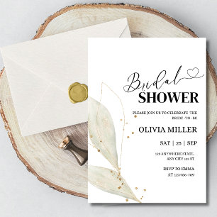 Minimalist Bridal Shower Invitation Modern Elegant