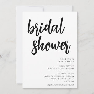 Minimalist Bridal Shower Invite