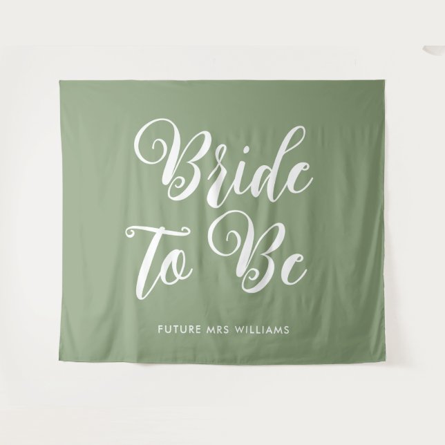 minimalist bride to be Bridal Shower Backdrop Tapestry (Front (Horizontal))
