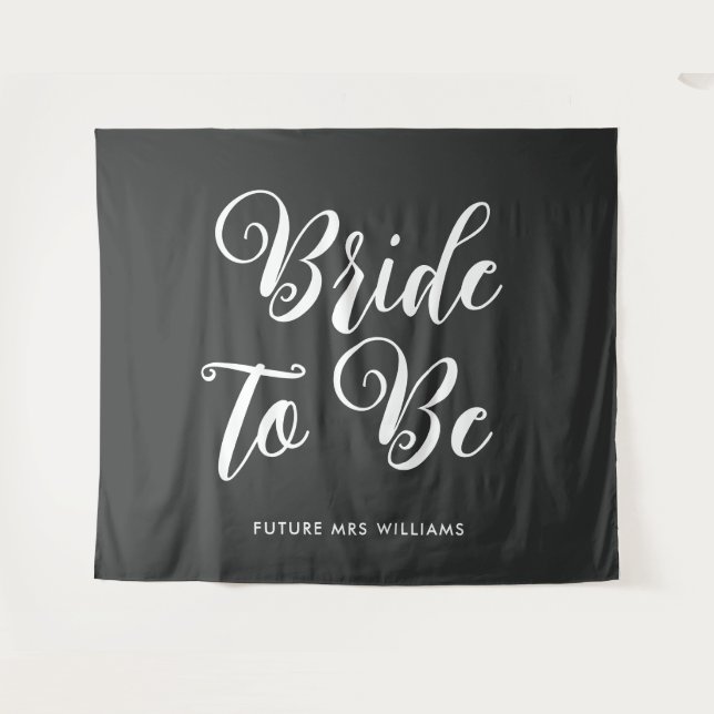 minimalist bride to be Bridal Shower Backdrop Tapestry (Front (Horizontal))