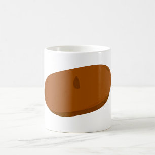 Minimalist Brown Beret French Hat  Coffee Mug