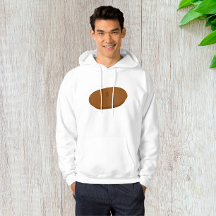 Minimalist Brown Beret French Hat Hoodie